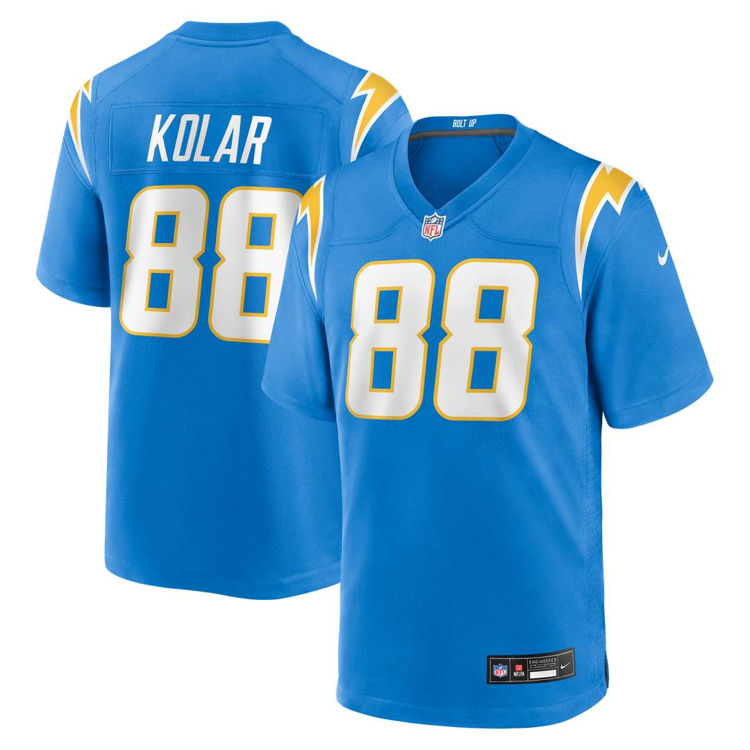 Charlie Kolar Los Angeles Chargers Nike Team Game Jersey -  Powder Blue