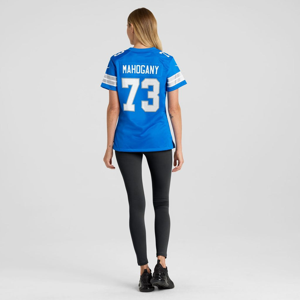 Christian Mahogany Detroit Lions Nike Women's Team Game Jersey -  Blue