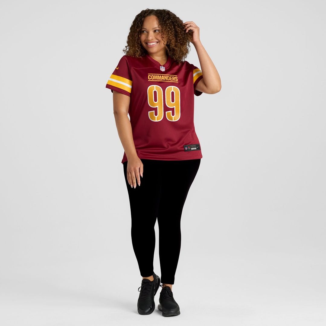 Javon Kinlaw Washington Commanders Nike Women's Team Game Jersey -  Burgundy