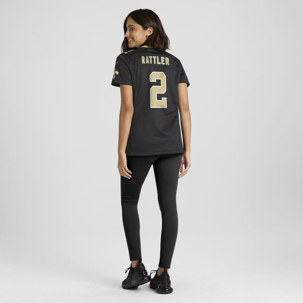 Spencer Rattler New Orleans Saints Nike Women's Team Game Jersey -  Black