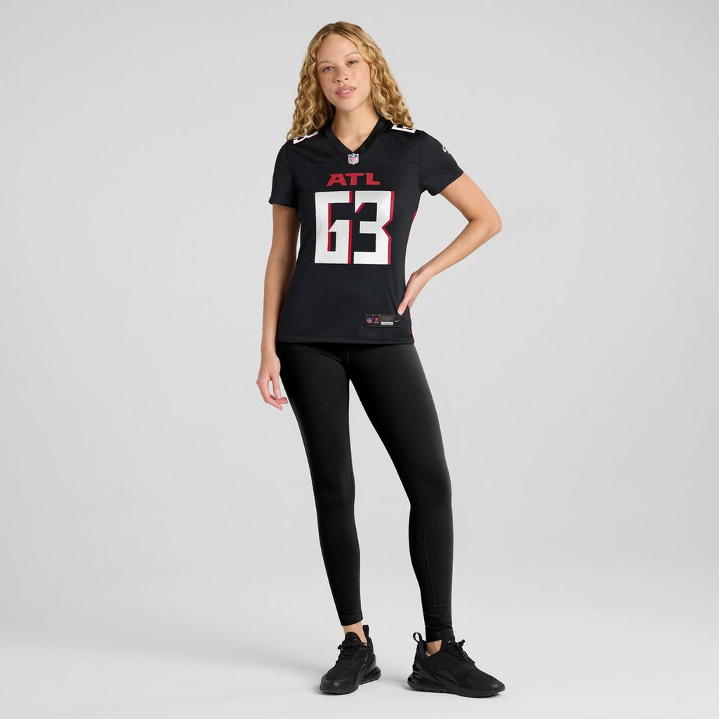 Chris Lindstrom Atlanta Falcons Nike Women's Team Game Jersey -  Black