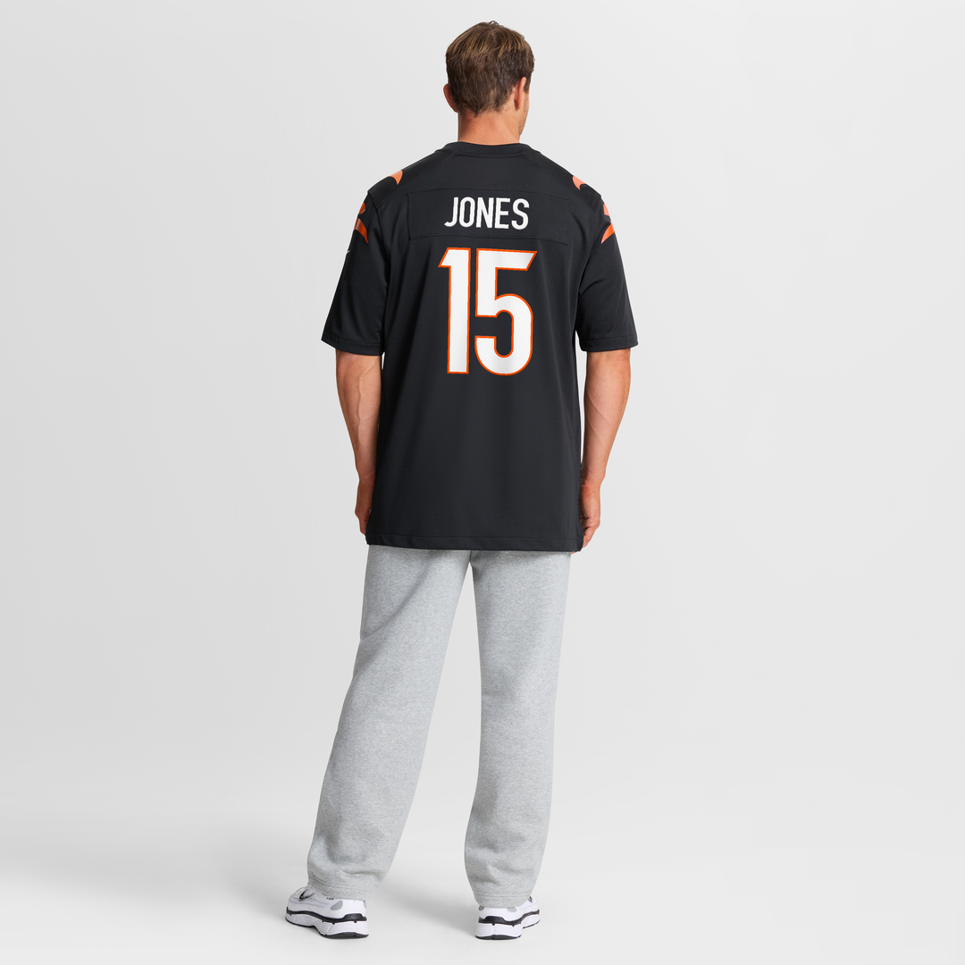 Charlie Jones Cincinnati Bengals Nike Team Game Jersey -  Black