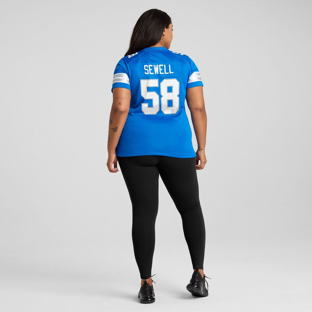 Penei Sewell Detroit Lions Nike Women's 2nd Alternate Game Jersey - Black