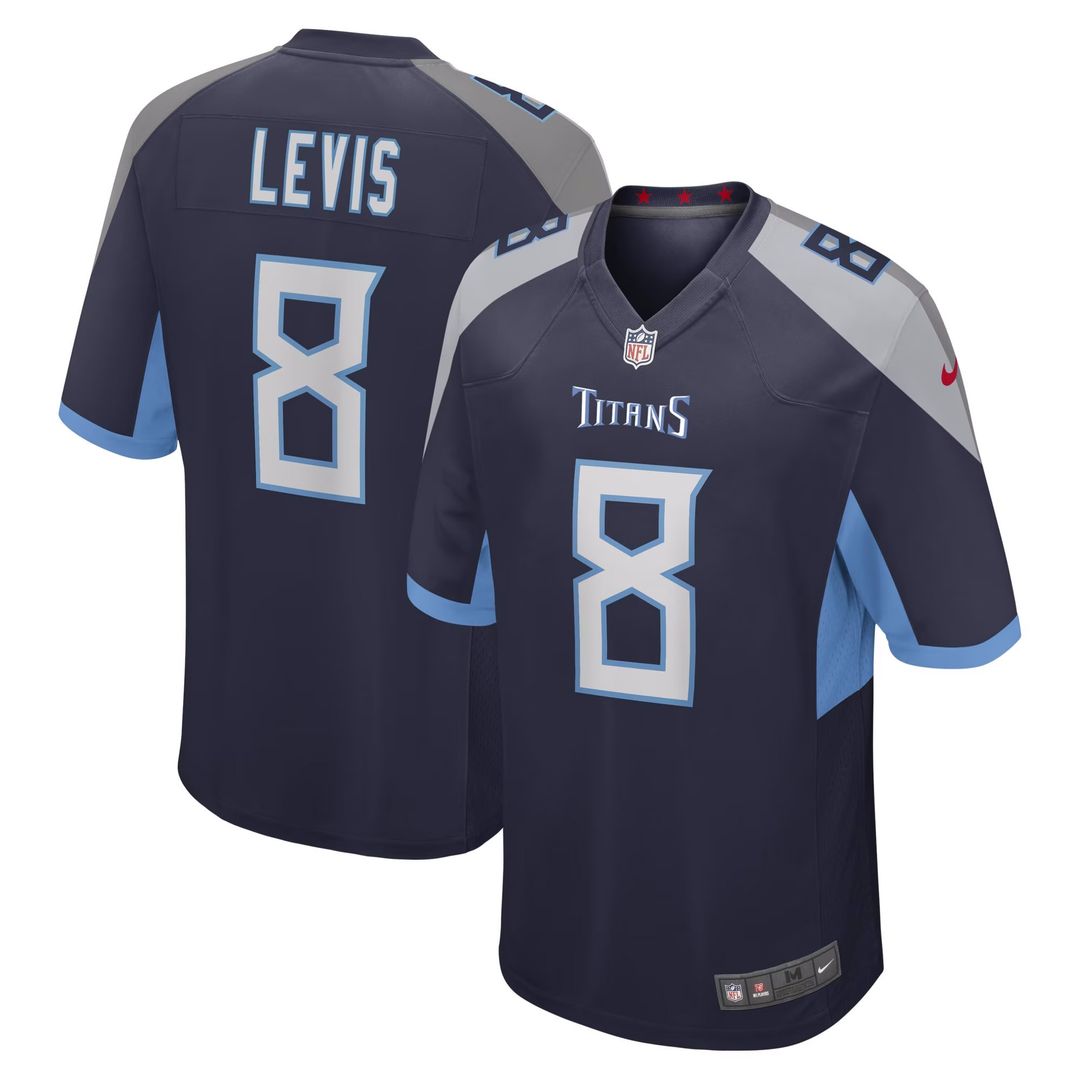 Will Levis Tennessee Titans Nike Youth Game Jersey - Light Blue