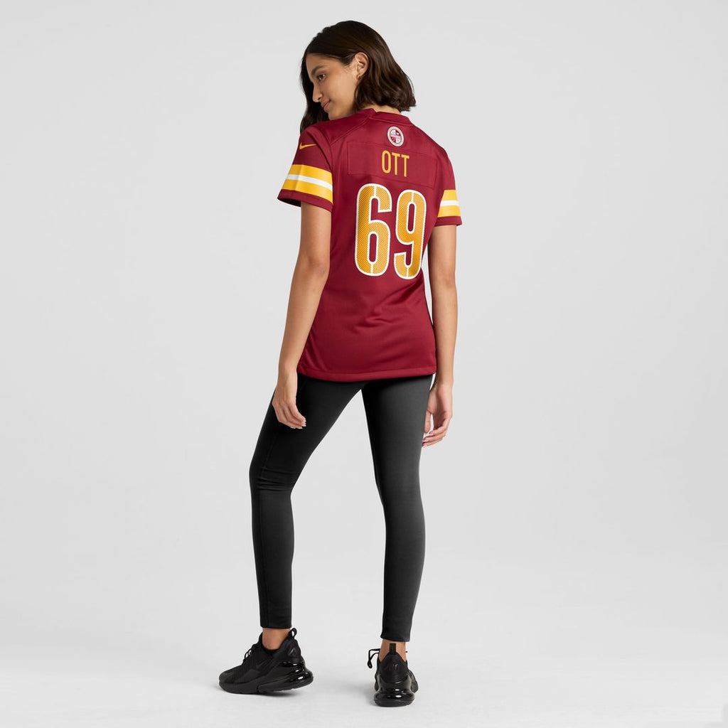 Tyler Ott Washington Commanders Nike Women's Team Game Jersey -  Burgundy