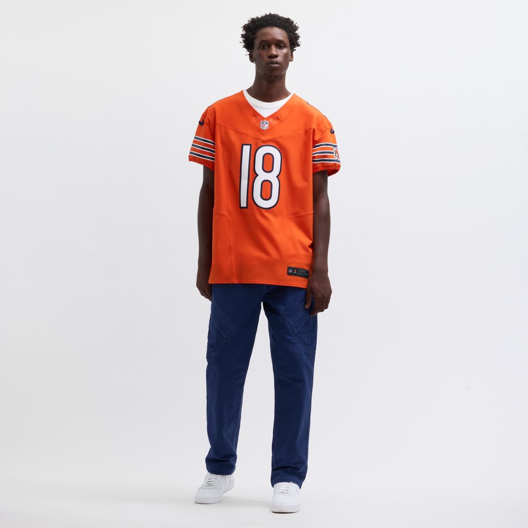 Caleb Williams Chicago Bears Nike Alternate Vapor F.U.S.E. Elite Jersey - Orange