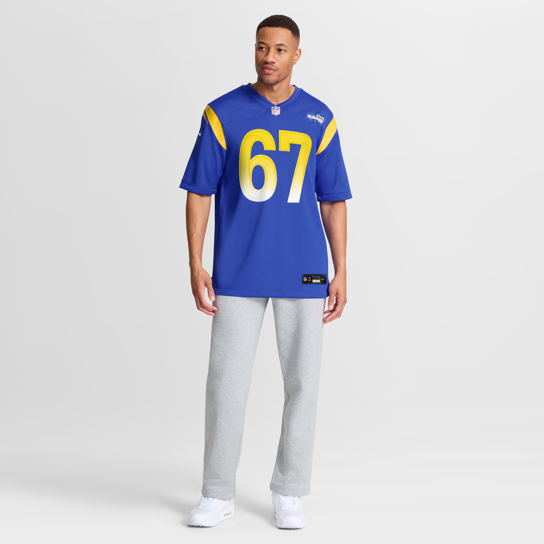 Justin Dedich Los Angeles Rams Nike Game Jersey -  Royal