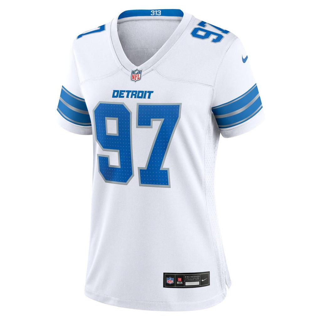 Aidan Hutchinson Detroit Lions Nike Women's Alternate Game Jersey - Blue