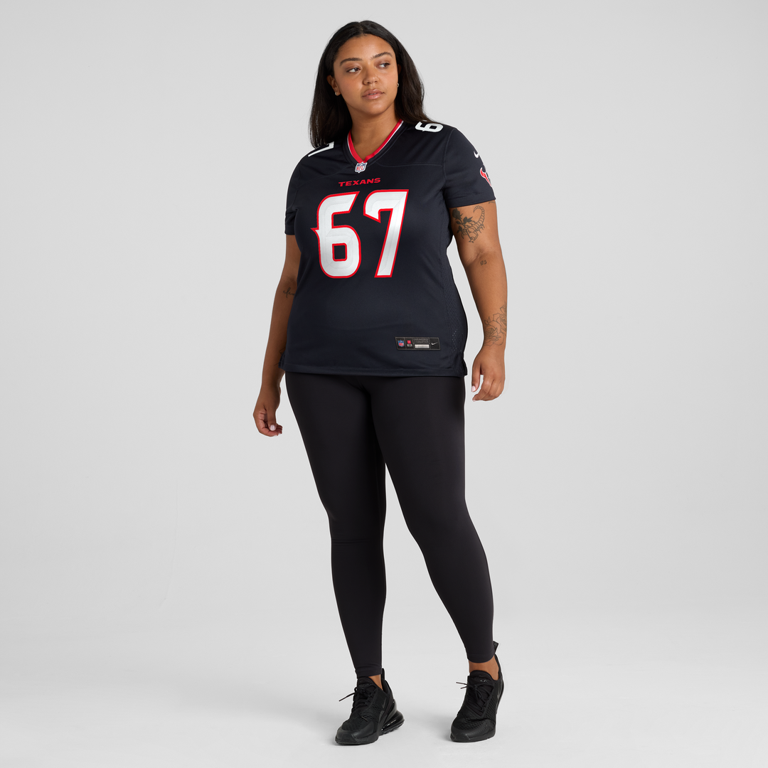 Evan Brown Houston Texans Nike Women's Team Game Jersey -  Navy