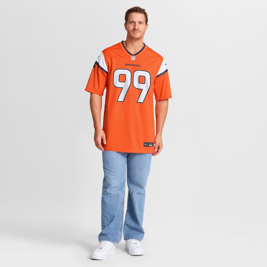 Zach Allen Denver Broncos Nike Team Game Jersey -  Orange