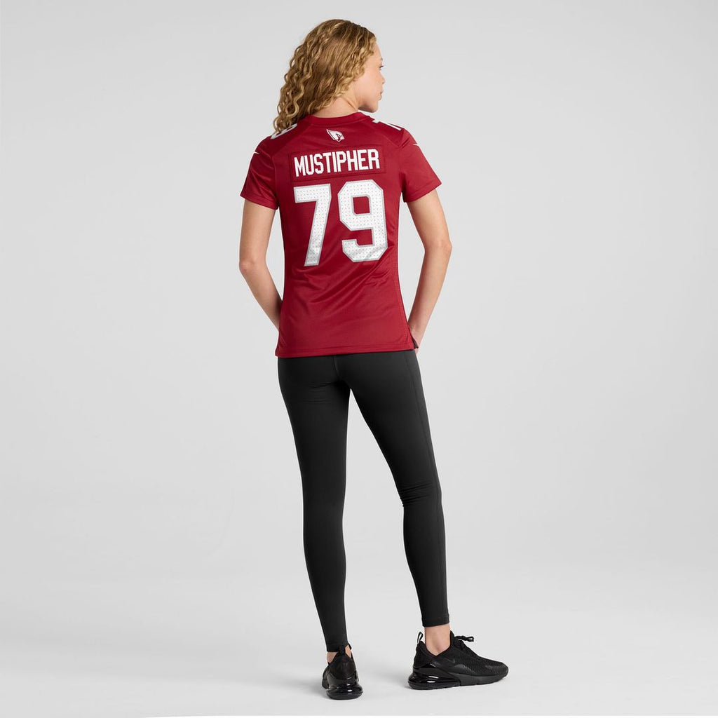 PJ Mustipher Arizona Cardinals Nike Women's Team Game Jersey -  Cardinal