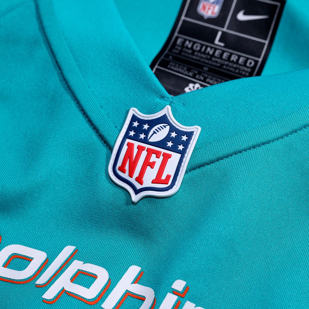 Jordyn Brooks Miami Dolphins Nike  Game Jersey -  Aqua