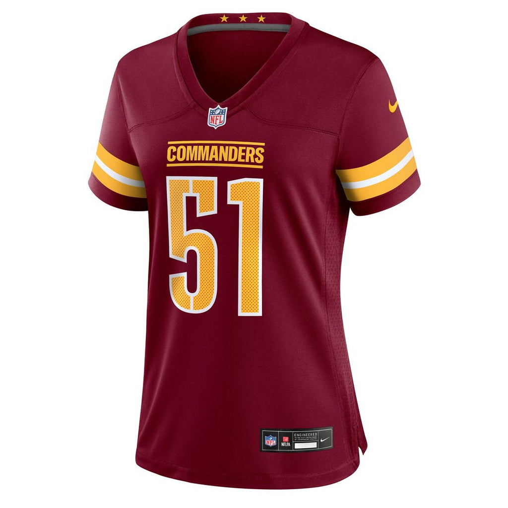 Ale Kaho Washington Commanders Nike Women's Team Game Jersey -  Burgundy