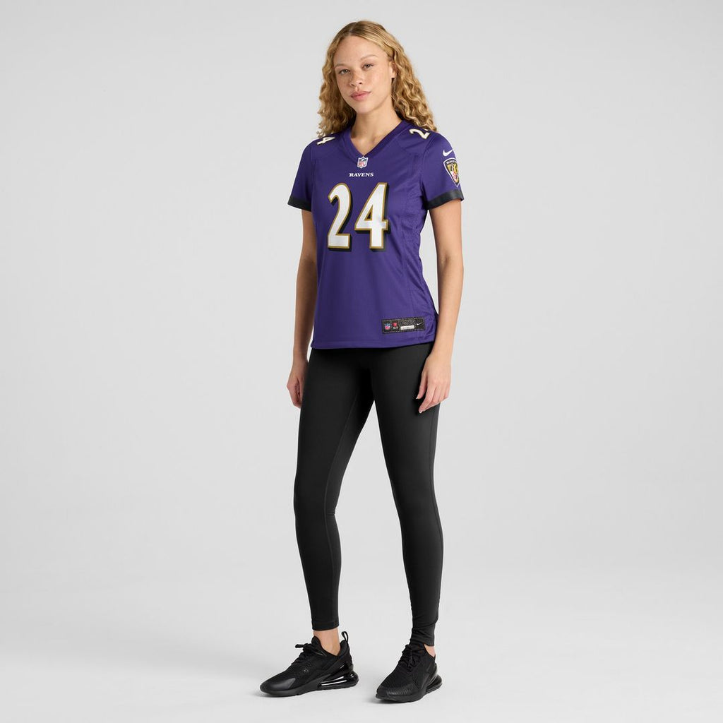 Malaki Starks Baltimore Ravens Nike Women's Team Game Jersey -  Purple