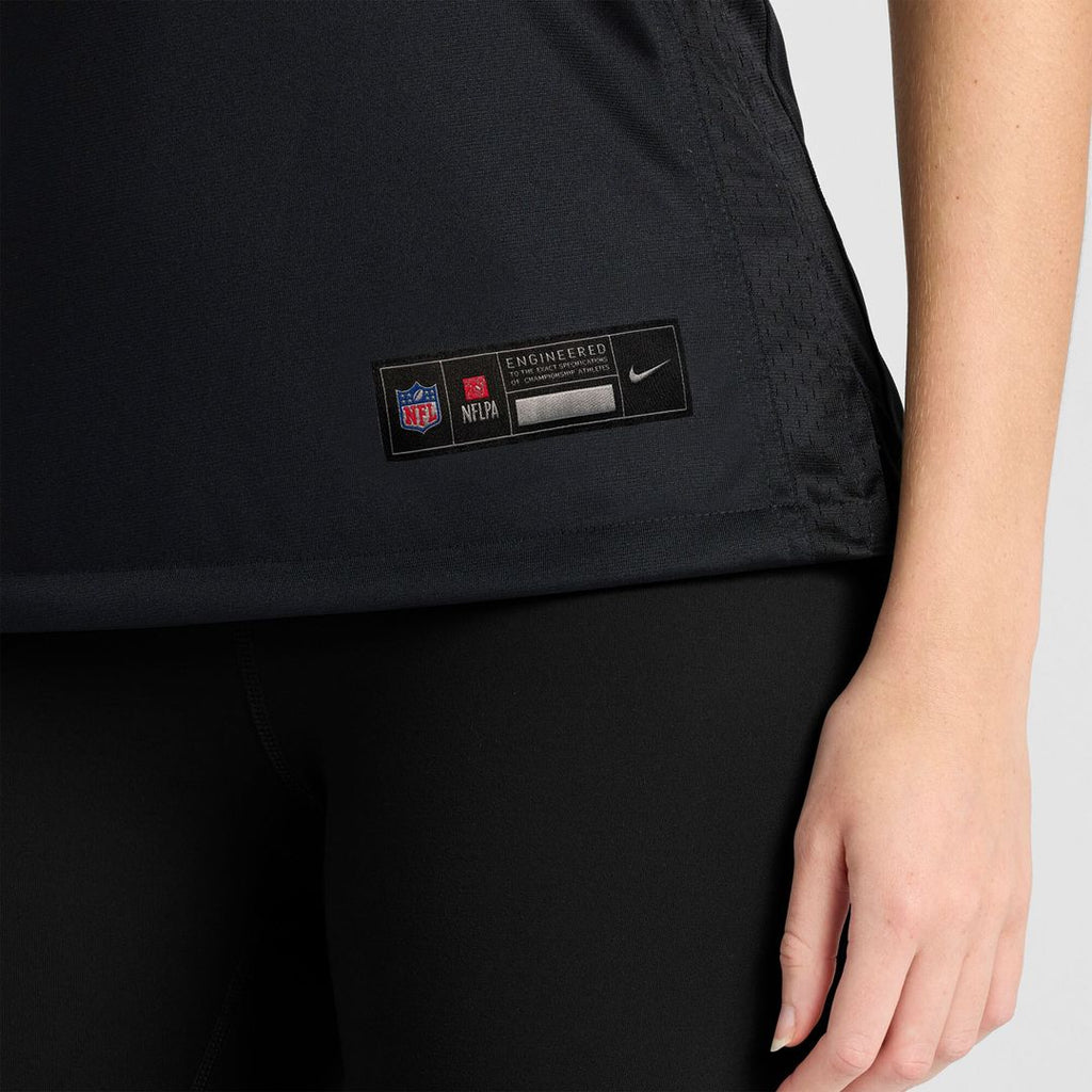 Jalen Coker Carolina Panthers Nike Women's Team Game Jersey -  Black