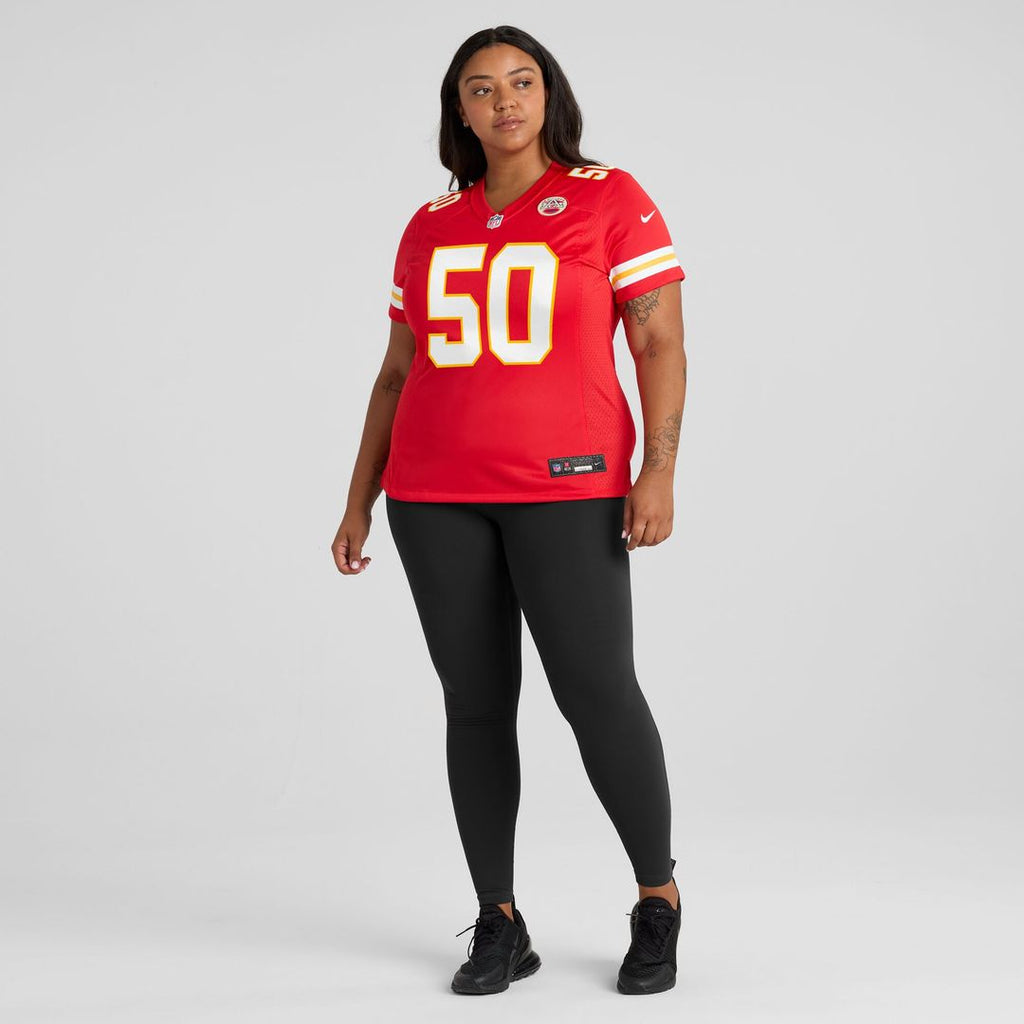 Brandon George Kansas City Chiefs Nike Women's Team Game Jersey -  Red