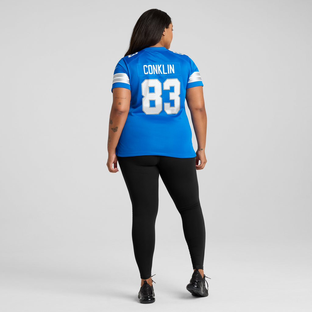 Tyler Conklin Detroit Lions Nike Women's Team Game Jersey -  Blue