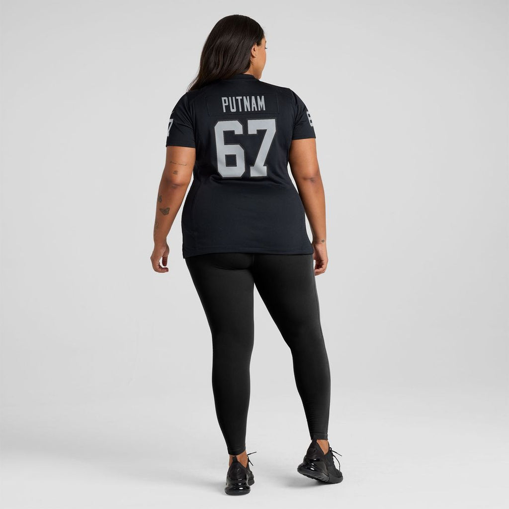 Will Putnam Las Vegas Raiders Nike Women's Team Game Jersey -  Black