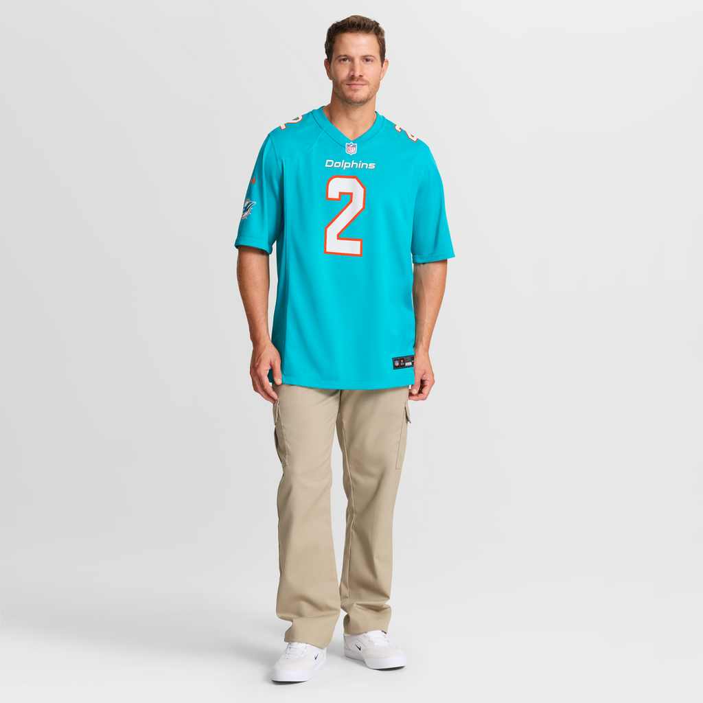 Bradley Chubb Miami Dolphins Nike Game Player Jersey - Aqua