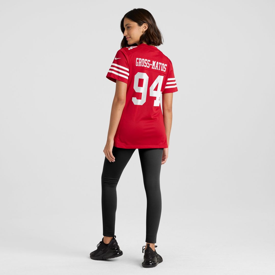 Yetur Gross-Matos San Francisco 49ers Nike Women's Team Game Jersey -  Scarlet