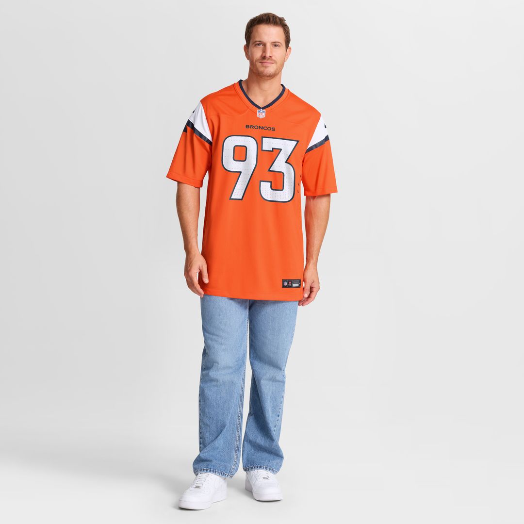 D.J. Jones Denver Broncos Nike Team Game Jersey -  Orange