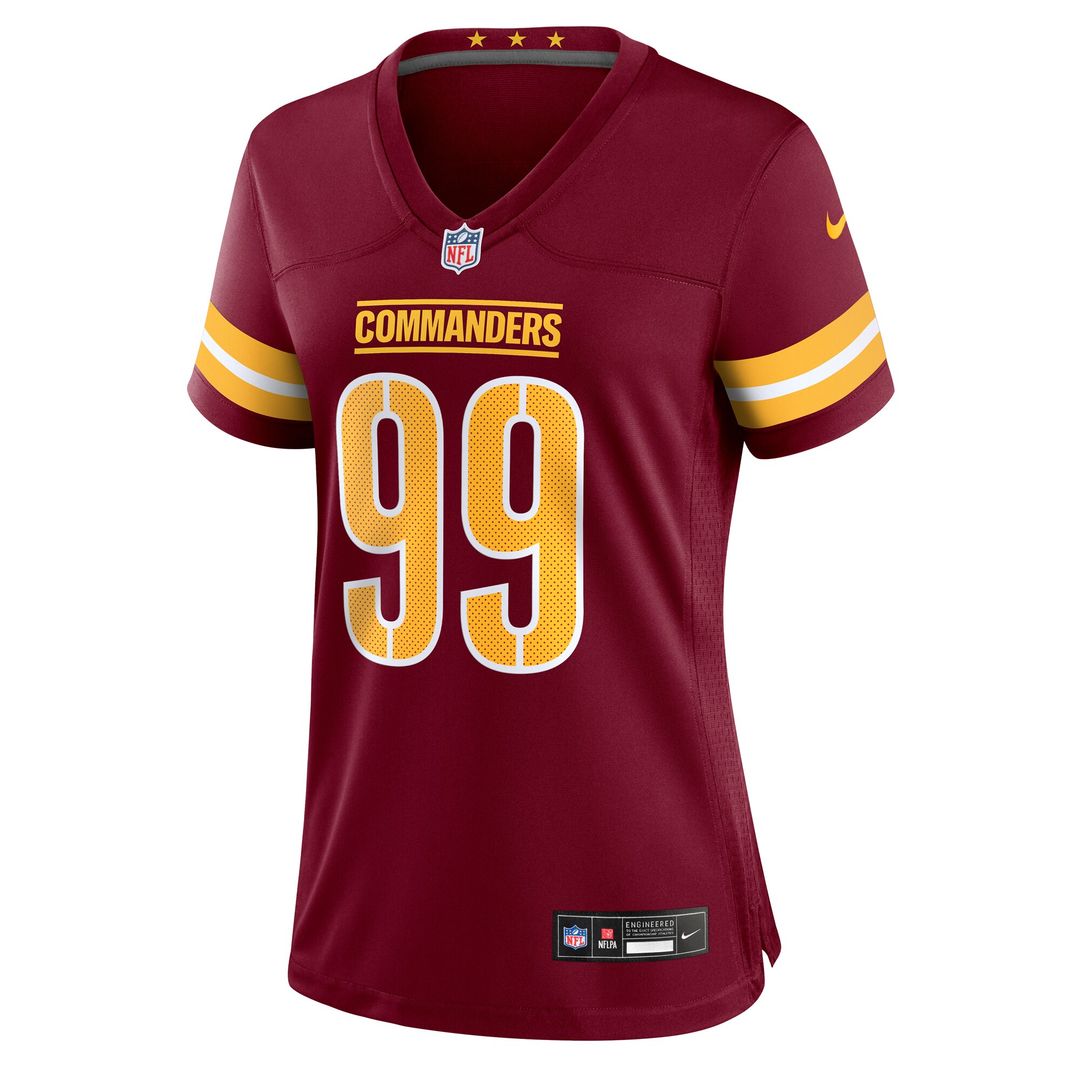 Javon Kinlaw Washington Commanders Nike Women's Team Game Jersey -  Burgundy