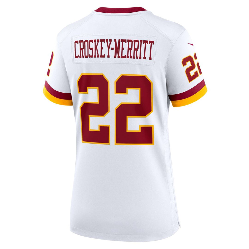 Jacory Croskey-Merritt Washington Commanders Nike Women's Game Super Bowl Era Jersey - White