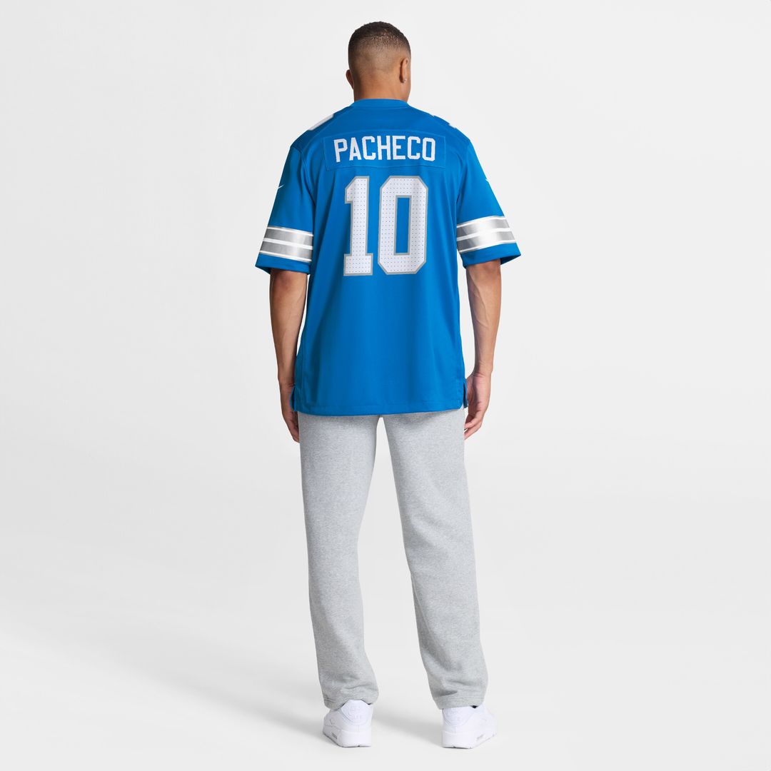 Isiah Pacheco Detroit Lions Nike Team Game Jersey -  Blue